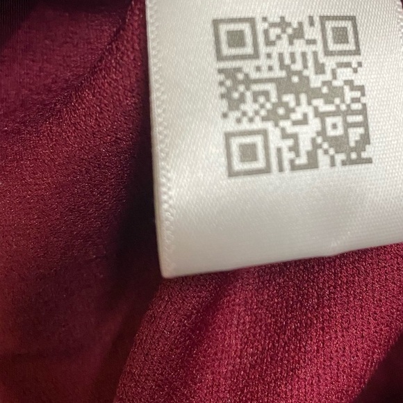 White Mark Dress Women Small Red Pleated Long Sleeve Pullover Burgundy - Picture 8 of 12